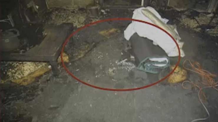 2005.11.2 (국과수감식당시) 발화 지점 사진